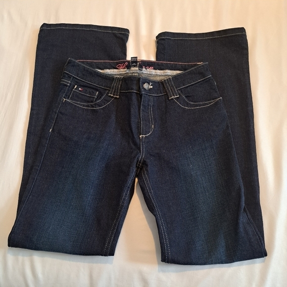 Tommy Hilfiger girls dark wash jeans size 16 - Picture 2 of 7